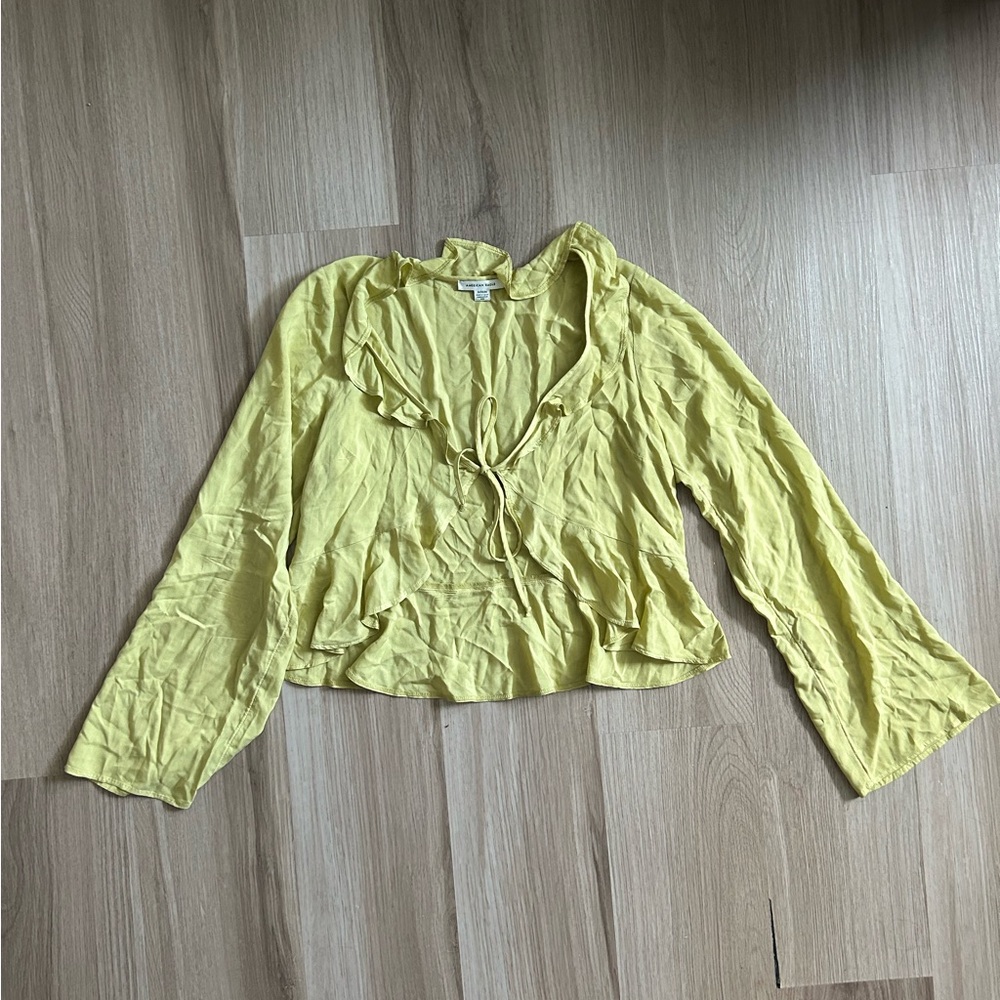 aeo front tie top